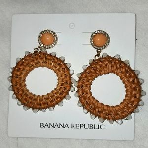 Banana Republic Rattan Earrings